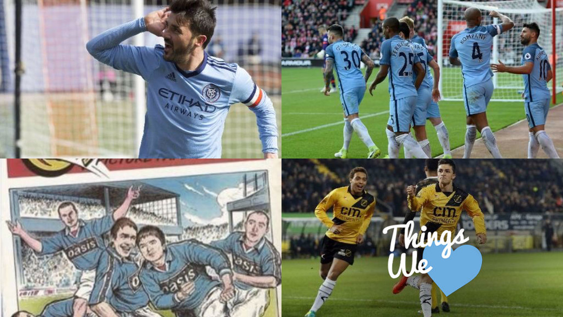 THINGS WE LOVE: Man Garcia, Vincent Kompany, David Villa and Oasis.