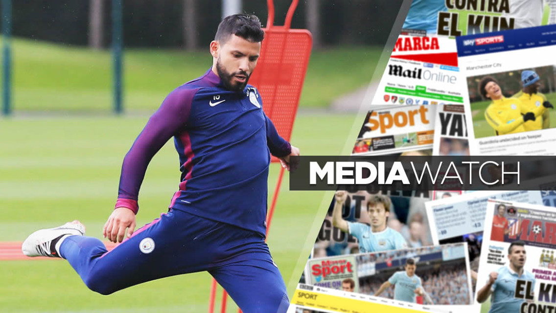 READY: Sergio Aguero in training this week