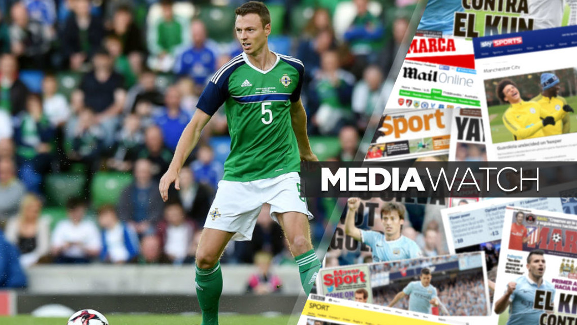 RUMOUR MILL: City will have to increase their offer for Jonny Evans, according to the Times. 