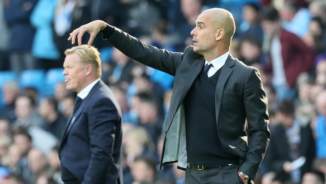 NEW FACES: Both Pep Guardiola and Ronald Koeman will have new look sides on show tomorrow night