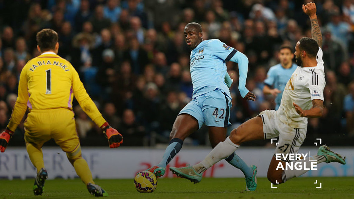 EVERY ANGLE REBOOT: A look back at Yaya Toure's fine goal against Swansea in 2014