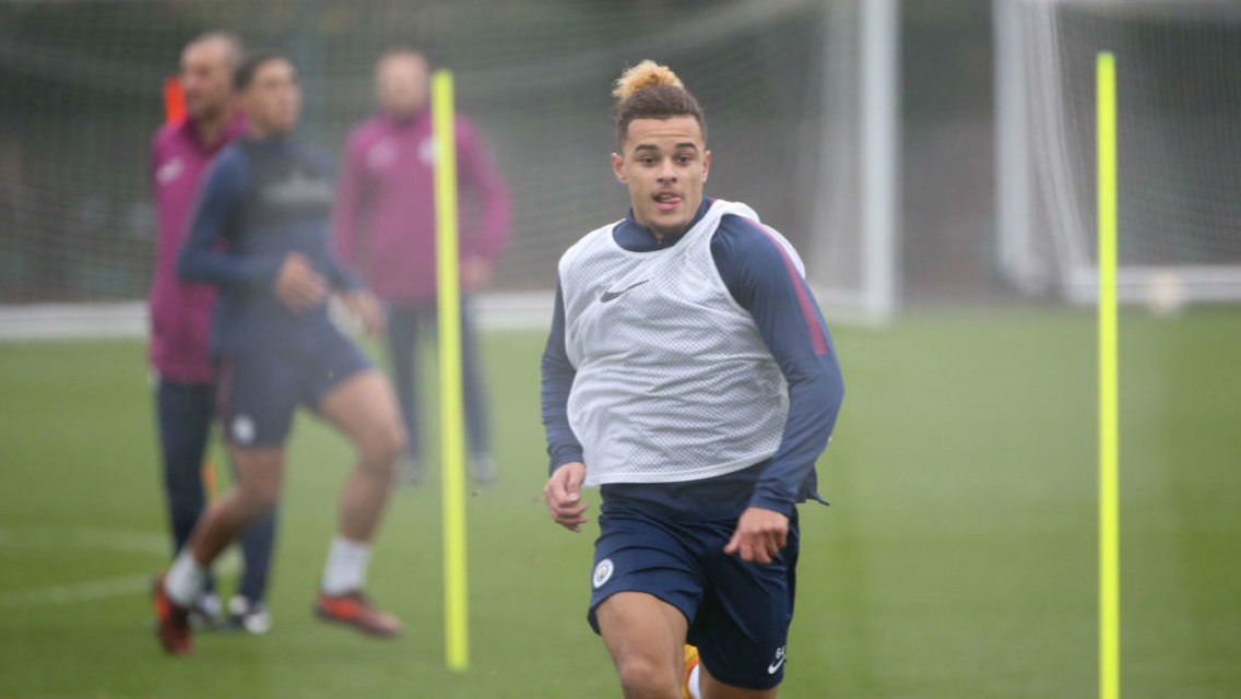 SPRINT: Joel Latibeaudiere stretches his legs in training.