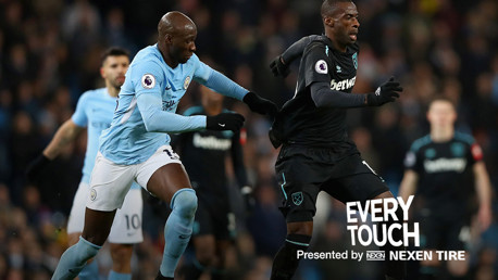 Every touch: Eliaquim Mangala v West Ham
