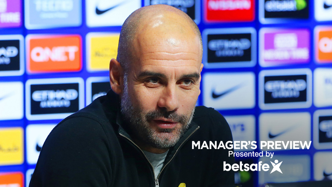 PRESS CONFERENCE: Pep Guardiola addresses the media ahead of the game...