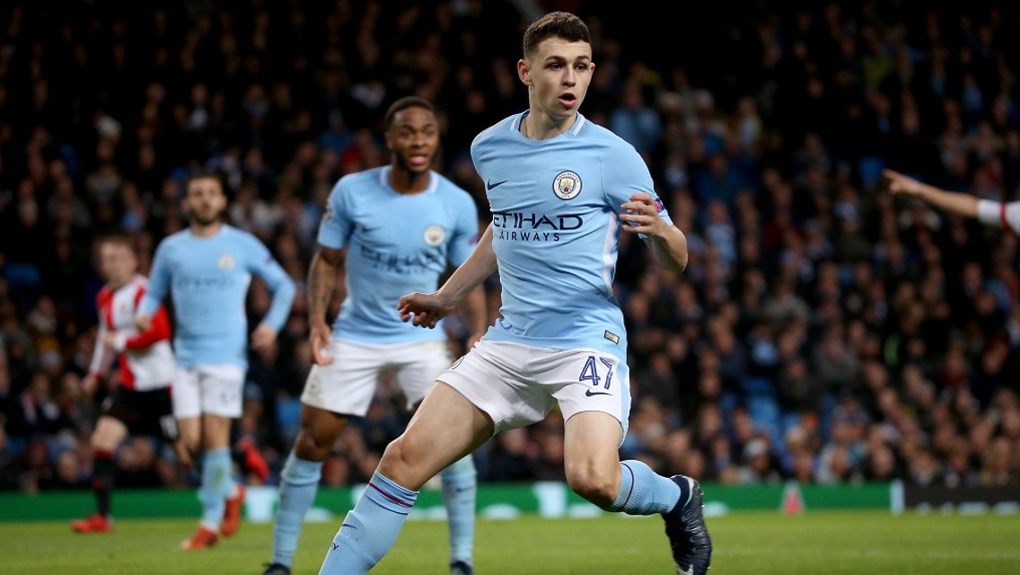 STAR: Phil Foden has set a new Champions League record