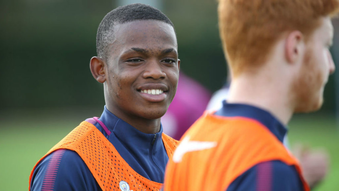 CONFIDENT: Rabbi Matondo is gearing up for City's clash against PLymouth Argyle in the FA Youth Cup.