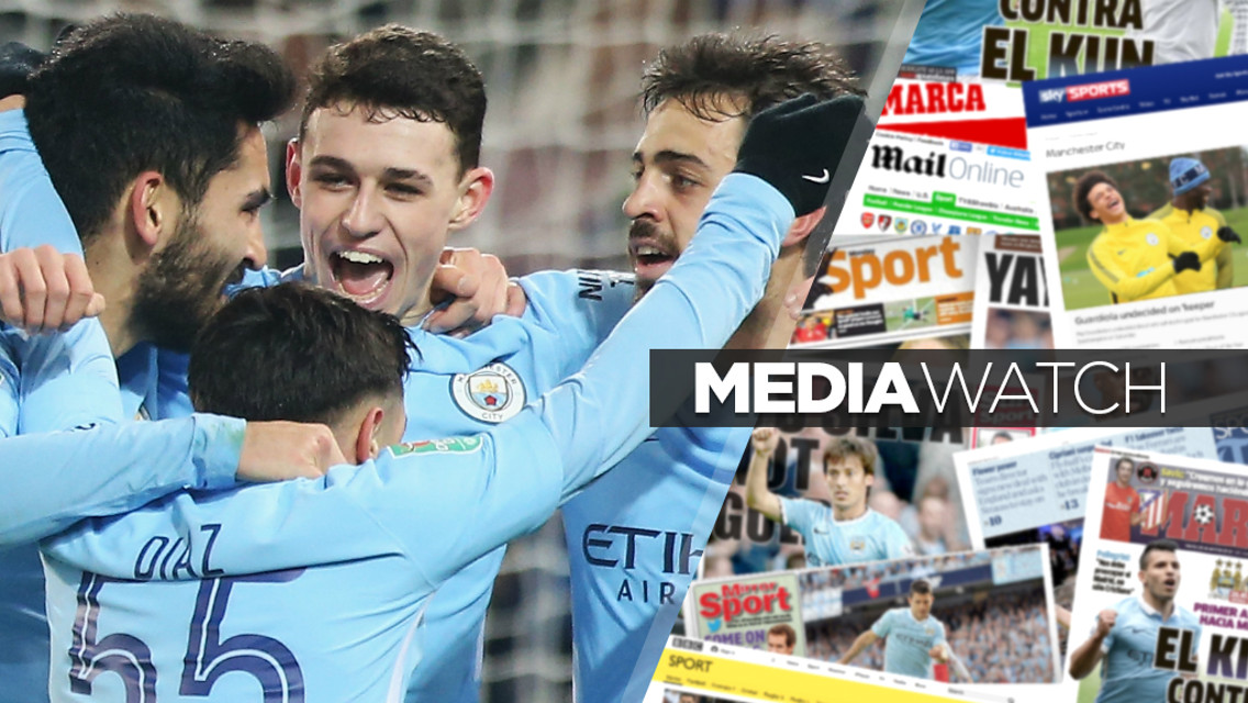 YOUTHFUL EXUBERANCE: City's young charges impressed in the Carabao Cup triumph over Leicester