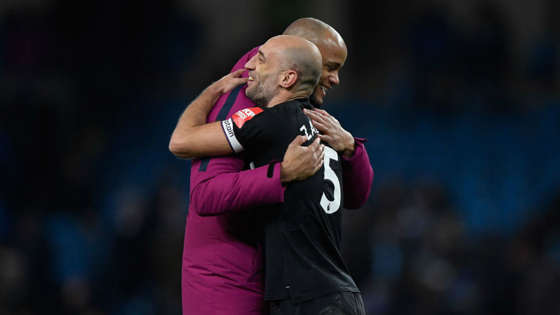 RETURN: Pablo Zabaleta spoke after returning to the Etihad when West Ham faced City.