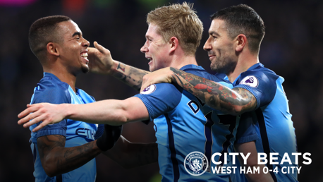 City Beats: West Ham 0 - 4 City