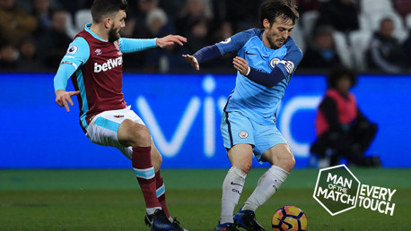 Every Touch: Silva v West Ham