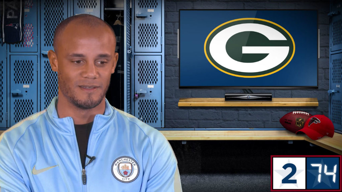 KOMPANY: City's captain works through the NFL logos in a CityTV challenge