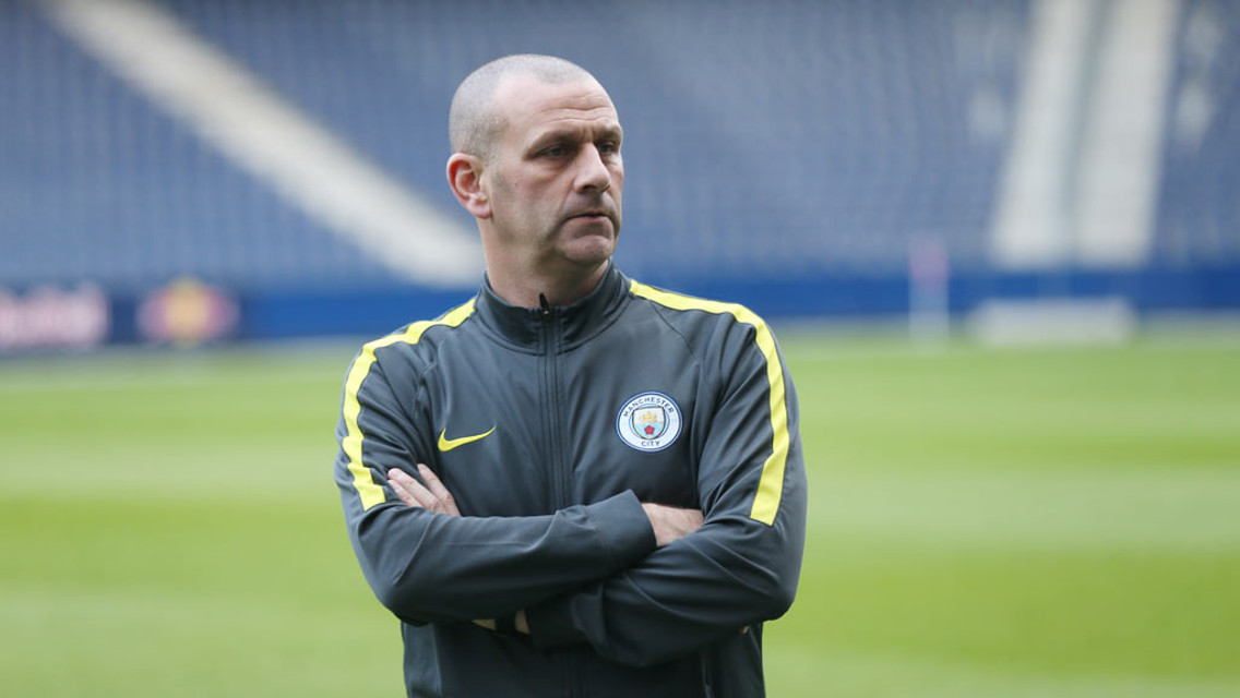 DAVIES: City's EDS boss at the Red Bull Arena in Salzburg
