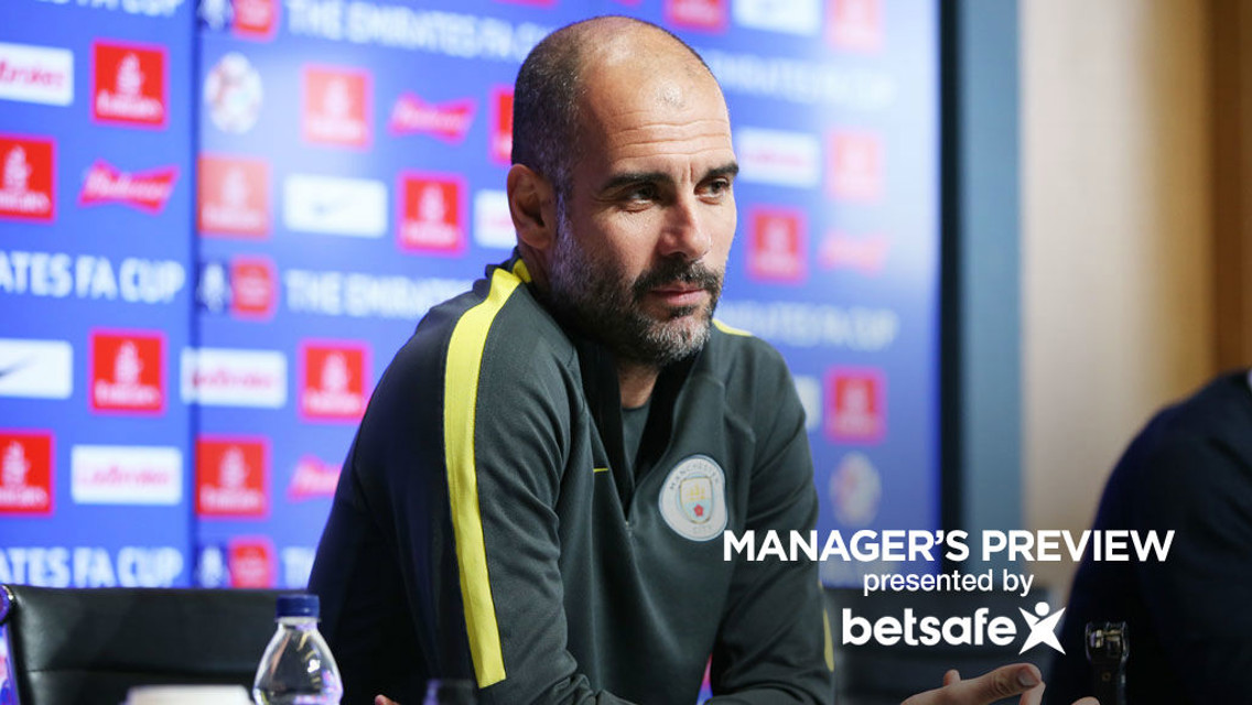 PREVIEW: Pep Guardiola spoke to the media ahead of Man City's FA Cup replay against Huddersfield Town.