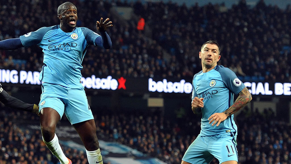 CREDIT DUE: Yaya and Aleks Kolarov