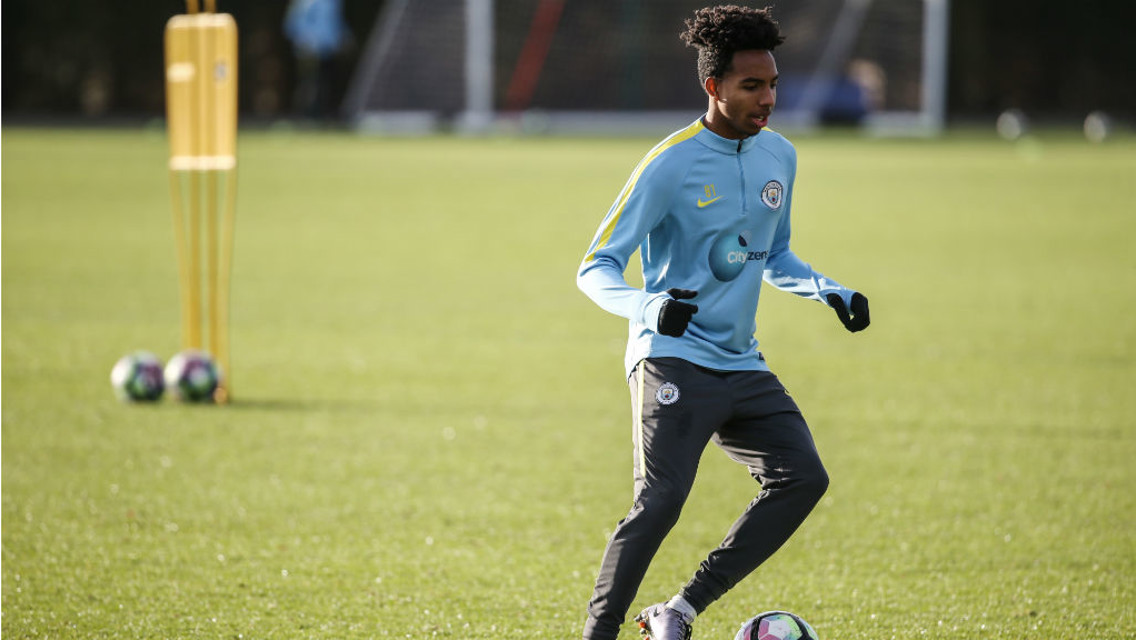 WORKING HARD: Demeaco Duhaney is eager to impress in training