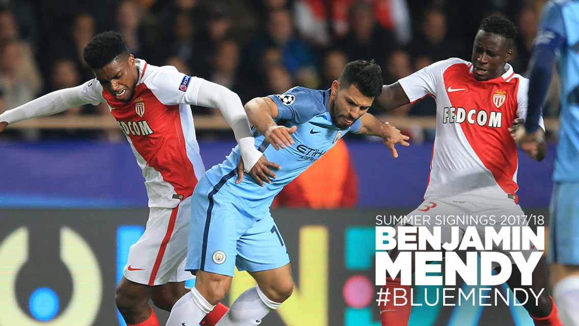 BLUE MENDY: Benjamin Mendy has signed for City from Monaco