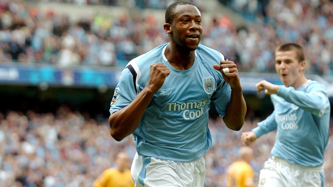 CLASSIC: Paulo Wanchope strikes against the Toffees