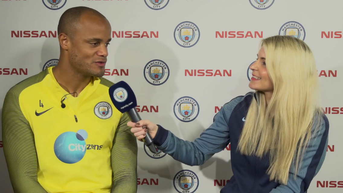 WINNER: Vincent Kompany scooped the 2016/17 Nissan Goal of the Season.