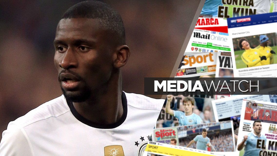 Gossip: Rudiger on City's radar?