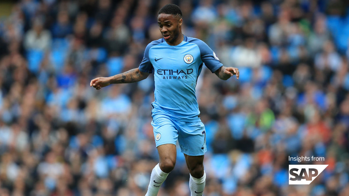STERLING FORM: Raheem impressed during the 2016/17 season. 