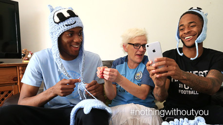 #NothingWithoutYou: Sterling & Tosin try knitting