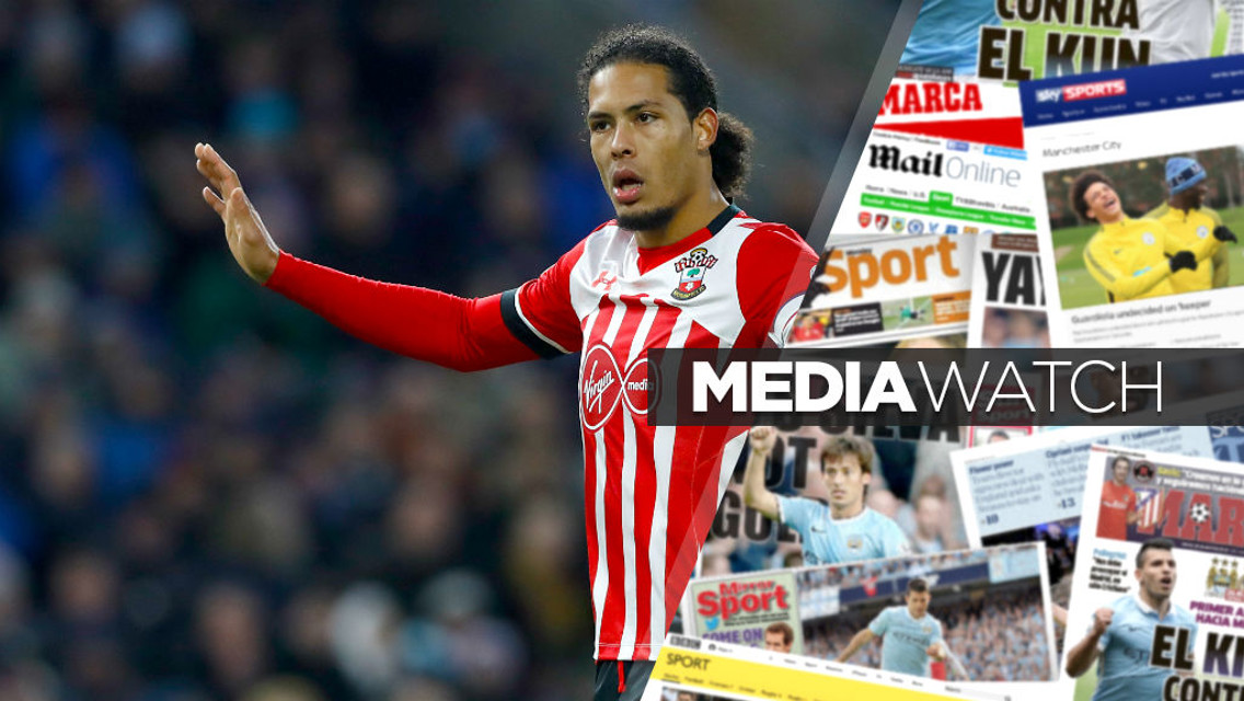 MEDIA WATCH: City have been linked with a move for Virgil van Dijk 