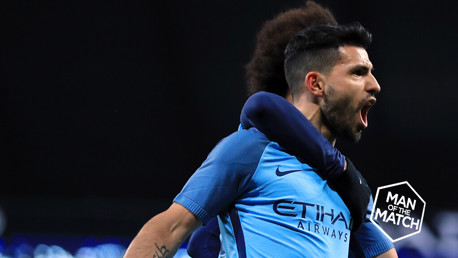 STELLAR PERFORMANCE: Sergio Aguero