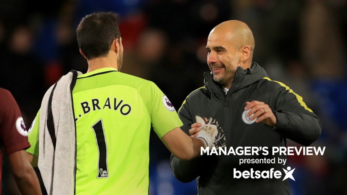 PASS MASTER: Pep Guardiola believes Claudio Bravo's passing ability is key to his side's success