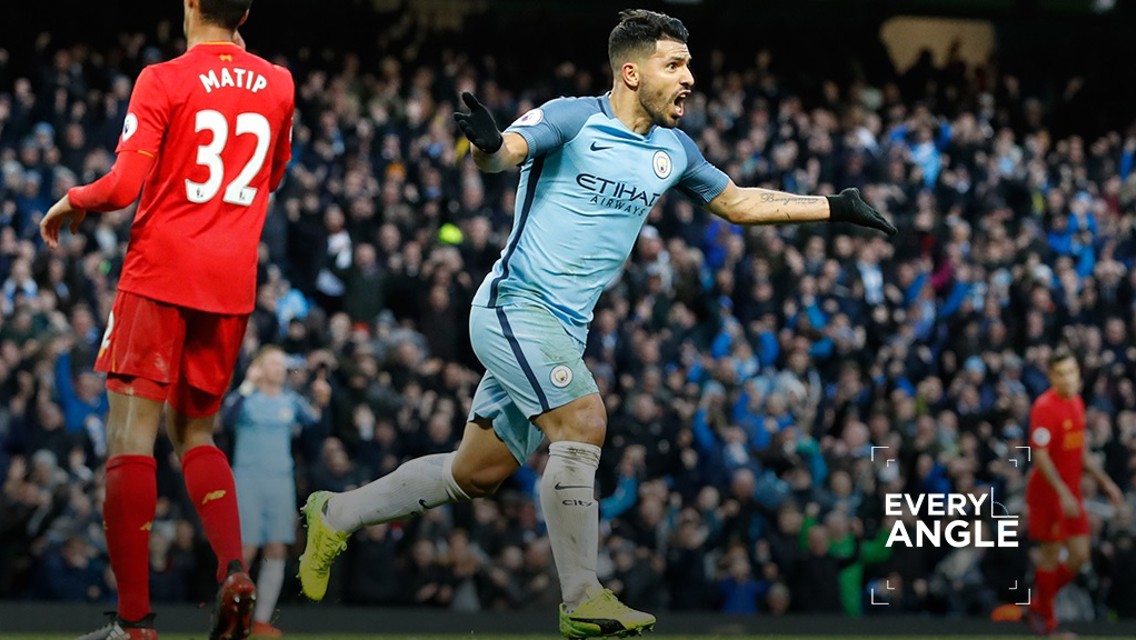 GET AN ANGLE ON IT: Sergio's goal...