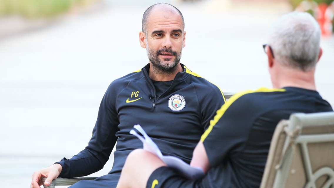 IN CONVERSATION: City boss Pep Guardiola speaks to our Editor-in-Chief Chris Bailey