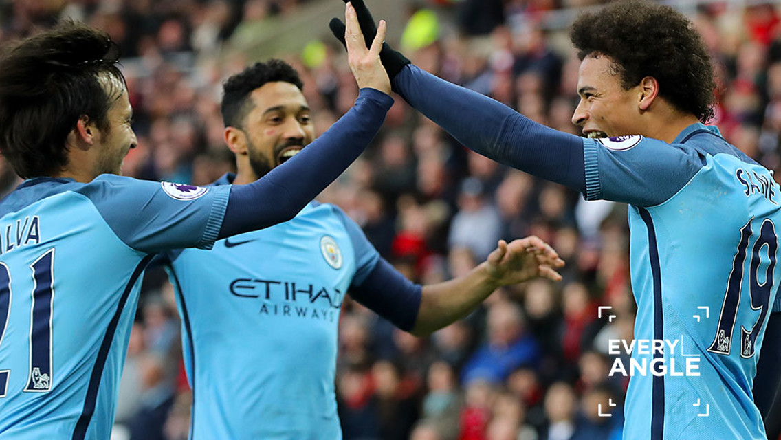 IN FOCUS: Leroy Sane's strike against Sunderland.