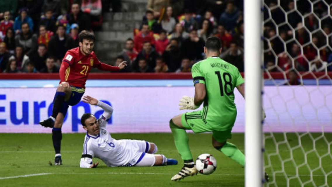 SILVA SHINES: El Mago scored in Spains win over Israel 