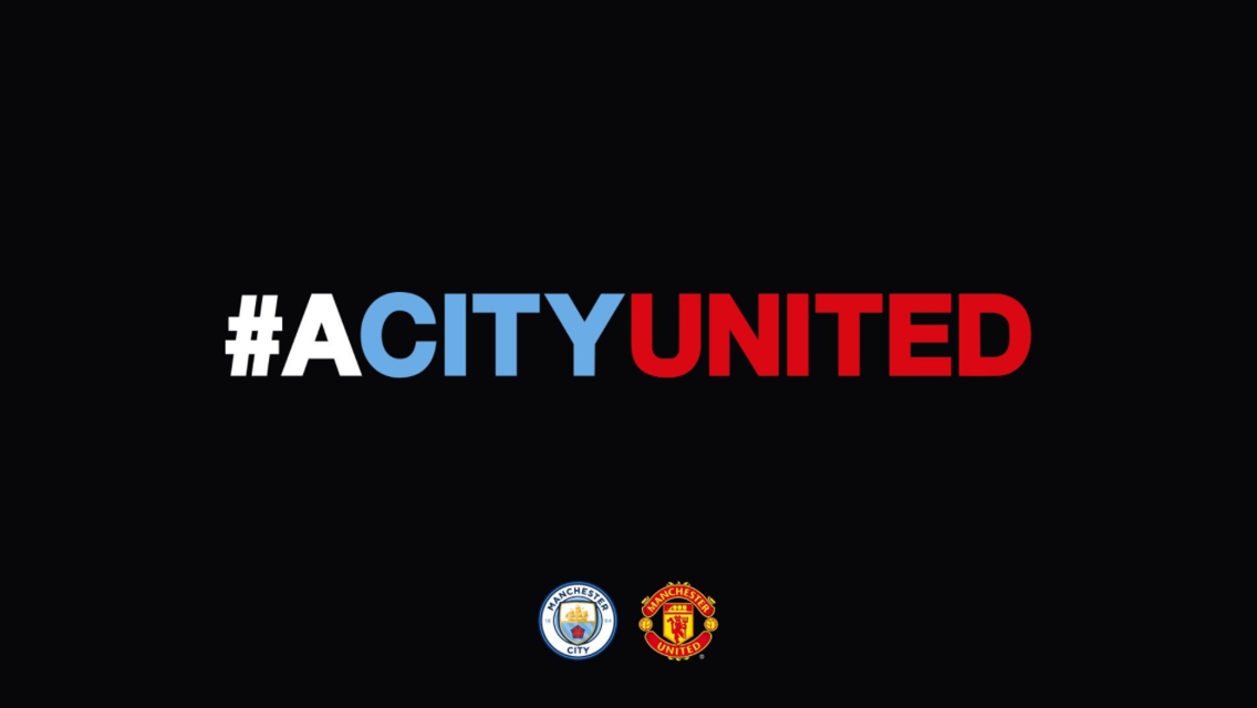 A CITY UNITED: Both Clubs will make a donation to the We Love Manchester Emergency Fund to support the victims of Monday's terrorist attack 
