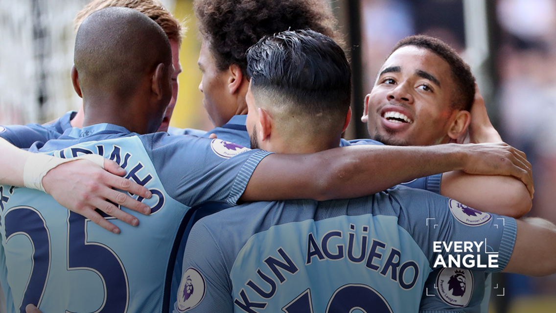 EVERY ANGLE: Aguero v Watford