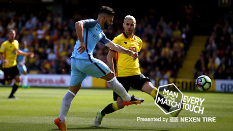 Every touch: Aguero v Watford