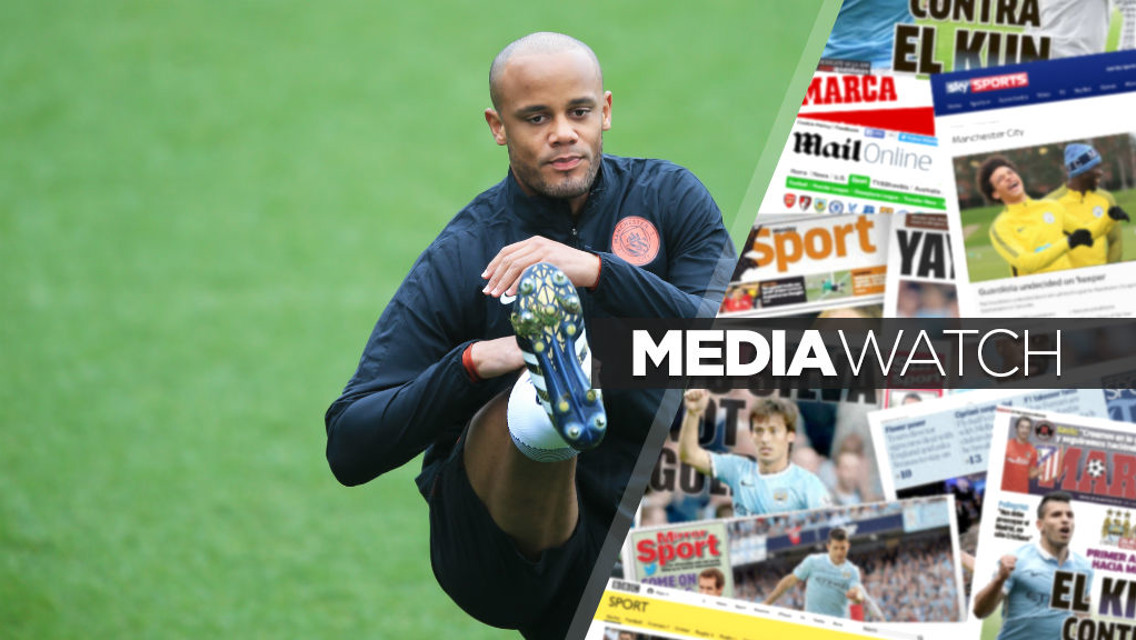 TEAMMATES: Vincent Kompany has told journalists of his admiration for Pablo Zabaleta. 