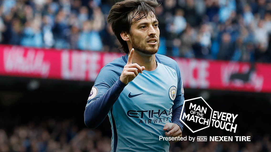 Cada toque: Silva v Leicester
