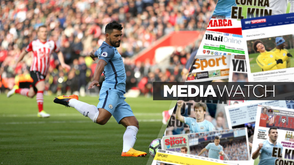 MEDIA WATCH: Sergio Aguero dominates the back pages.