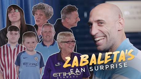 #NothingWithoutYou: Zabaleta's fan surprise