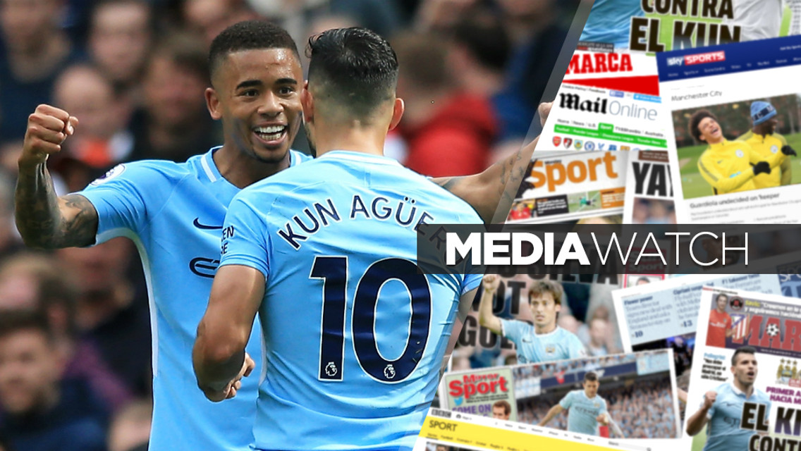 DYNAMIC DUO: Gabriel Jesus says he and Sergio Aguero have a great relationship - both on and off the pitch