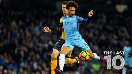 Man City v Arsenal: Last 10 goals