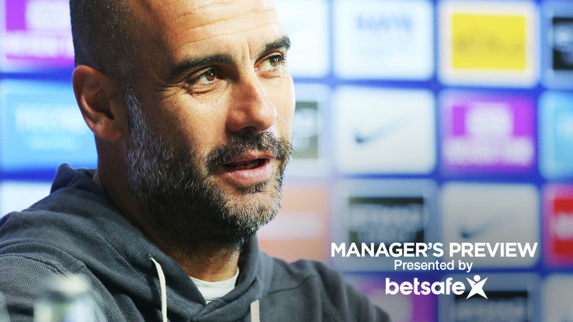 PRESS CONFERENCE: Pep Guardiola addresses the media ahead of the game...
