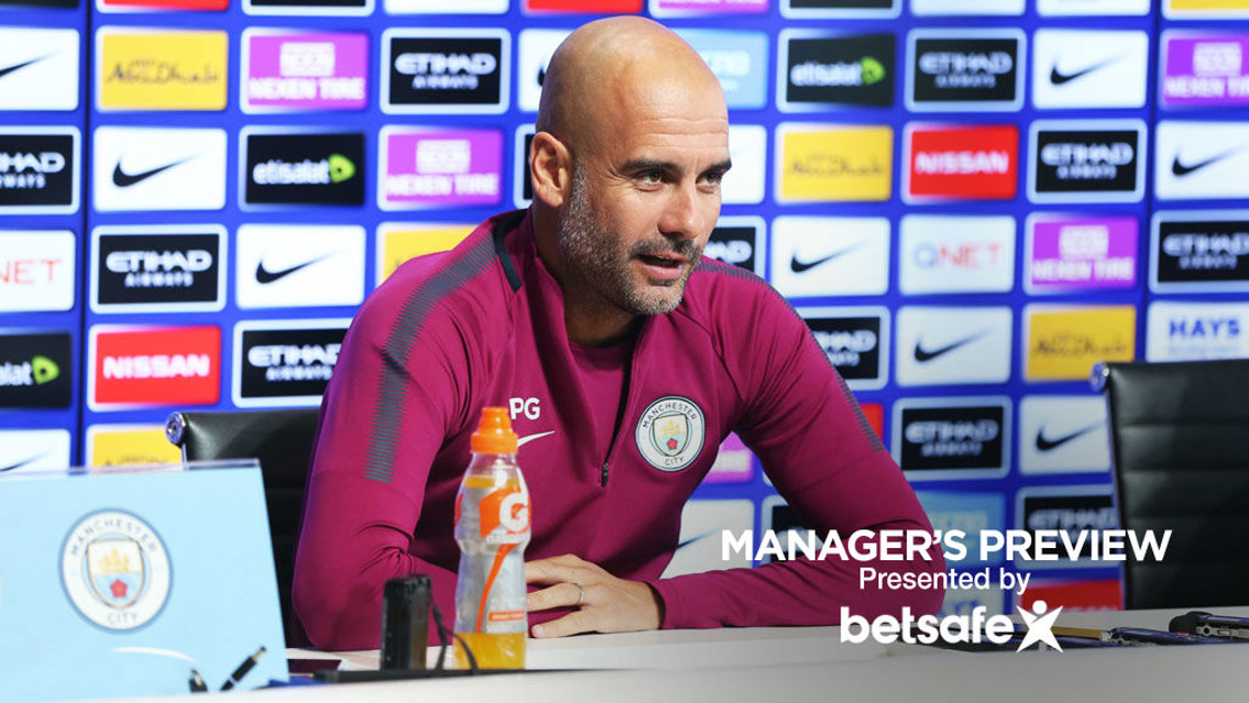 PREVIEW: Pep Guardiola faces the media ahead of Leicester.