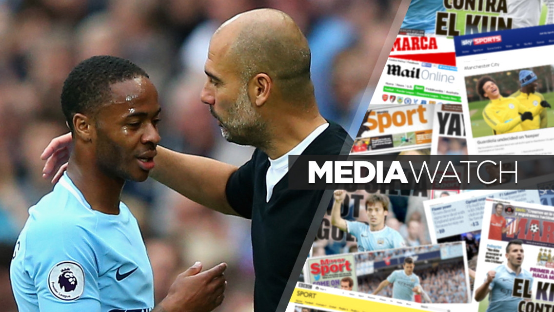 STERLING WORK: Pep Guardiola has drawn the best from Raheem Sterling