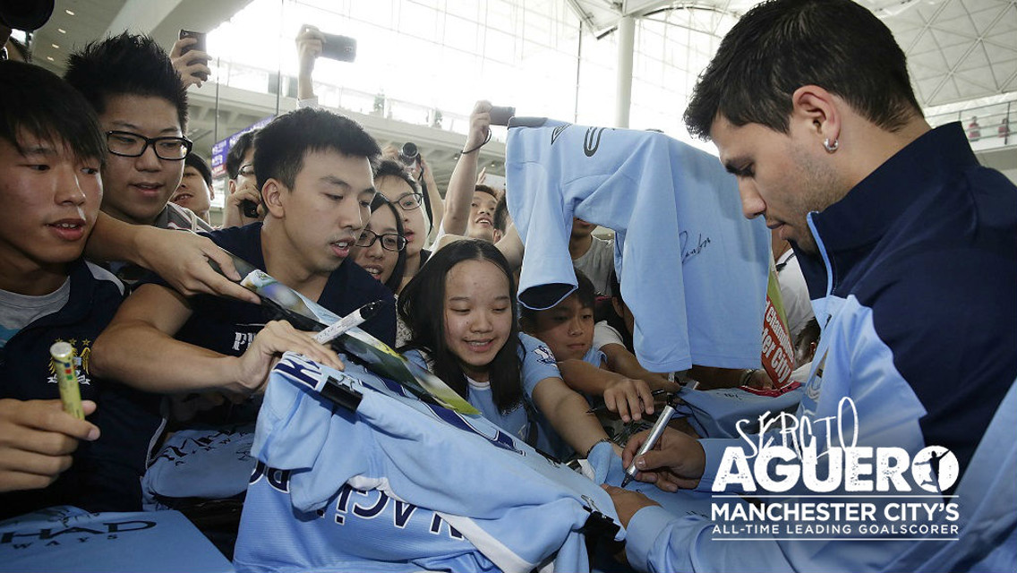 The day Sergio Aguero signed...