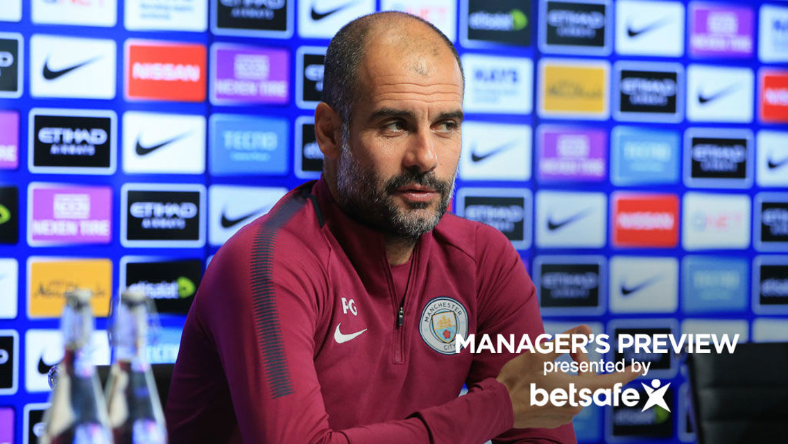 PEP TALK: Guardiola faced the press on Friday and discussed the January transfer window