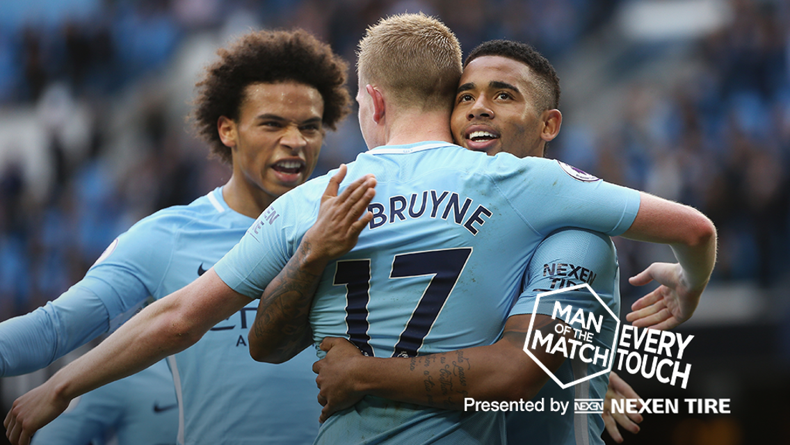 Chaque touche de balle: KDB vs Stoke