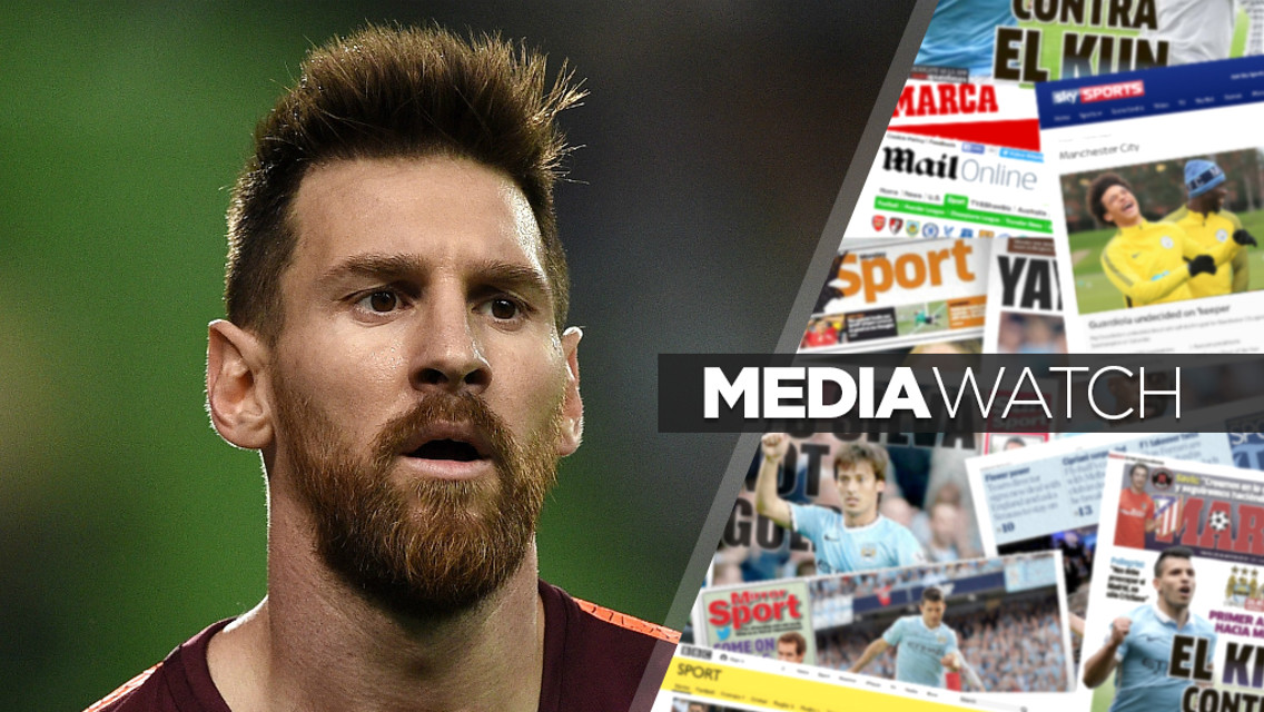 Messi Man City Media Watch