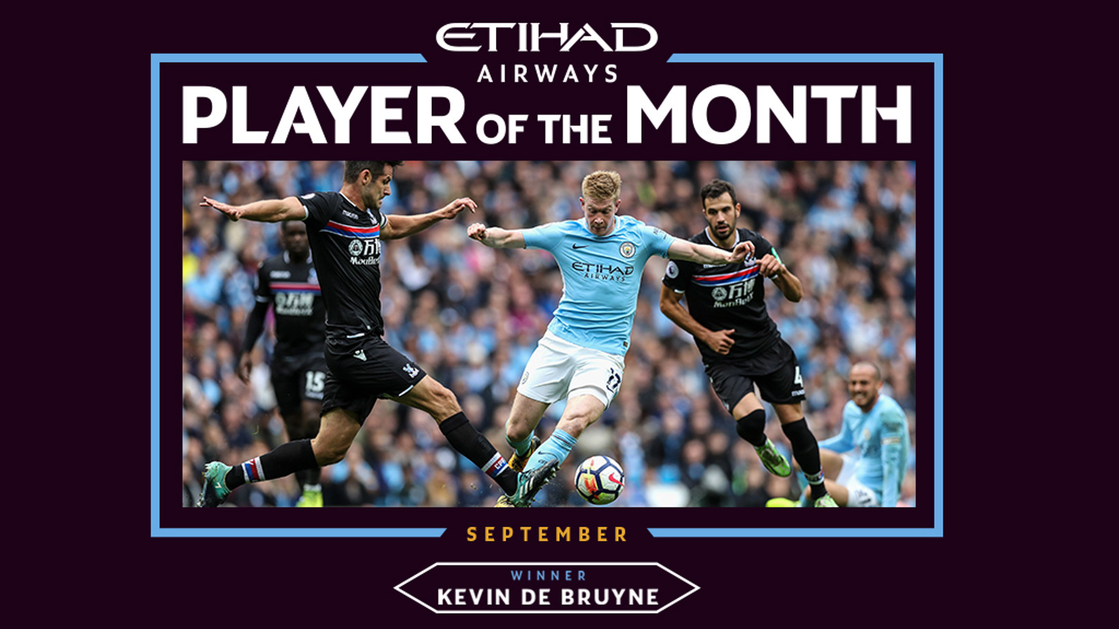 De Bruyne, el mejor de septiembre