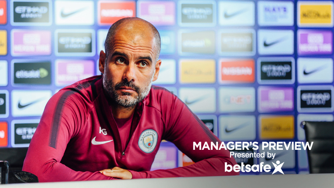 PEP PRESSER: Guardiola addresses the media about Saturday's clash with Chelsea